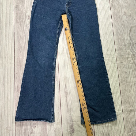 Women’s Y2K Lazer Jeans Bell Bottom Boot Cut Denim w/ Embroidered Rodeo Girl - Picture 7 of 7